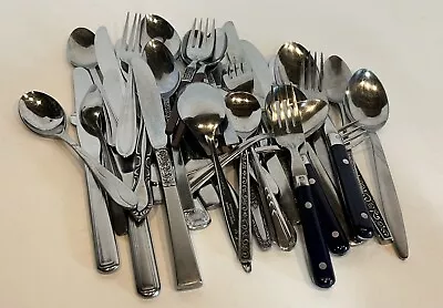 Vintage Mixed Lot Of Stainless Silverware OneidaEkcoRogers More • $27.95