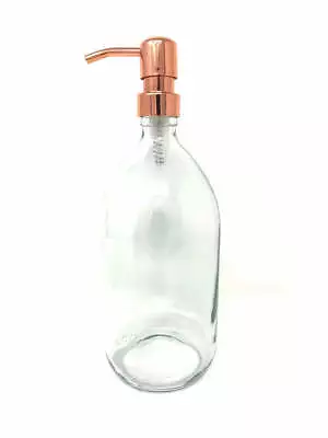 £12.99 • Buy 1000 Ml Clear Glass Soap Dispenser Bottle Reusable With 8 Different Pumps