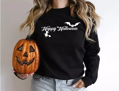 Happy Halloween Pumpkin Tee Witch  Season Unisex Sweatshirt  Happy Halloween 1 • £14.69