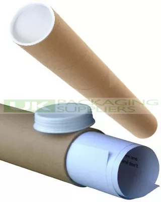 10 LONG A1 SIZE POSTAL TUBES 630mm LONG X 45mm DIAMETER MAILING POSTER - NEW • £13.06