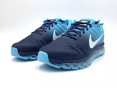 Nike Air Max 2017 Binary Blue Glacier Blue Sneakers 849559-404 Mens Size 12 • $149.95