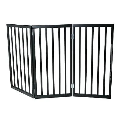 BETTACARE THE PET GATE COMPANY Free Standing Wooden Pet Barrier Tall Black • £51.90