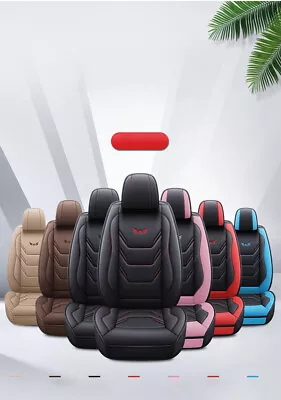 Leatherette Front Car Seat Covers Full Set Cushion Protector Universal 4 Season • $65.99