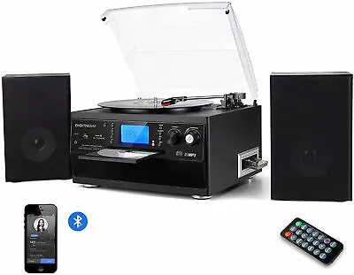 Bluetooth Record Player Turntable With Stereo Speaker LP Vinyl To MP3 Converter • $129.99