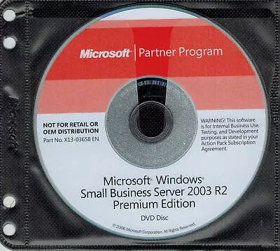 Microsoft Windows Small Business Server 2003 R2 Premium Edition • $14.95