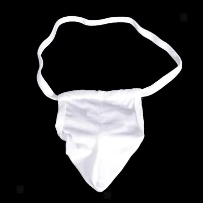 Mens Posing Pouch Thong Backless G-string Gay Clubwear Panty Underwear White • £6.18