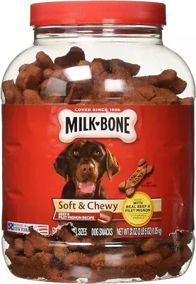 Milk-Bone Soft And Chewy Beef And Filet Mignon Recipe Dog Treats 37oz • $26.99