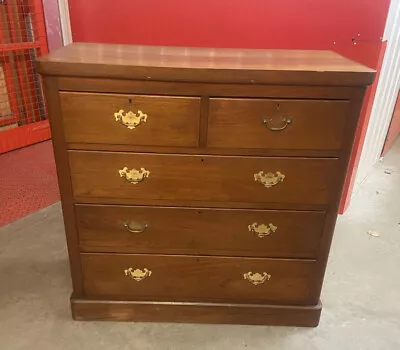 Gorgeous Antique Late Victorian / Early Edwardian 2 Over 3 Chest Of Drawers • £235