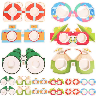 24pcs Funny Hawaiian Glasses Fun Hawaiian Sunglasses Tropical Birthday Party • £11.21