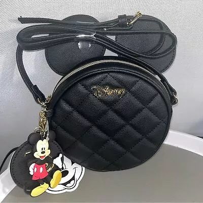 Disney Mickey Mouse Black Quilted Crossbody Bag • $39