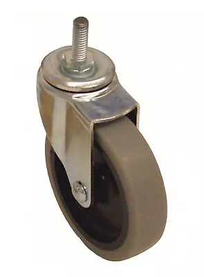 3 Inch Thermoplastic Rubber Wheel 8mm Threaded Stem Caster Service Caster 300lb • $14.95