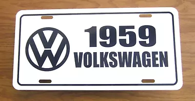 1959  Volkswagen License Plate Car Tag 59 VW  Beetle Bug Bus Type 2 • $19.85