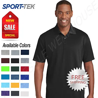 NEW Sport-Tek Mens Cool Dry Fit Wicking Performance Golf Polo T-Shirt ST640 • $13.54