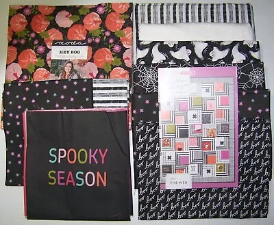 MODA THE WEB QUILT KIT With 100% Cotton HEY BOO Fabric & Pattern HALLOWEEN • $159