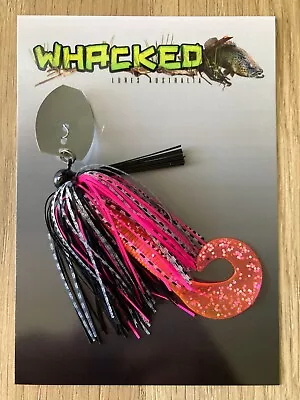WHACKED LURES AUST ~ 1/4oz Weedless Football Head CHATTERBAIT ~ SEXY WITCH • $10.99