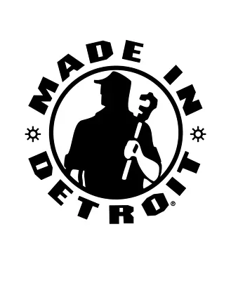 Made In Detroit Logo Decal Car Window Sticker Vinyl You Pick The Size & Color   • $4
