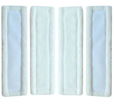 X4 For KARCHER WINDOW VAC 2.633-130.0 Replacement Microfibre Cloth Pads • £12.99