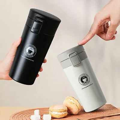 $22.64 • Buy 380/500ml Travel Coffee Mug Stainless Steel Thermos Tumbler Cup Vacuum Flask