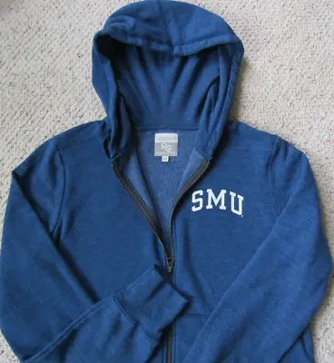 SMU MUSTANGS Southern Methodist Univ Blue Full Zip Hoodie Men M REDSHIRT NWOT • $24.99