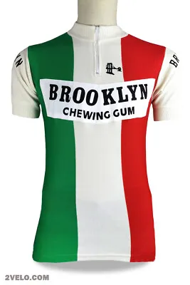 $109 • Buy BROOKLYN ITALY Vintage Style Wool Jersey, New, Maglia, Maillot, Size XL