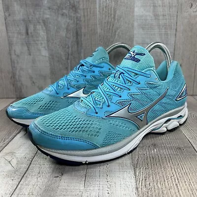 Mizuno Wave Rider 20 Women's Running Shoes Sneakers Sky Blue Size 8 J1GD170303 • $14.95