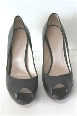 Minelli Court Shoes All Leather Black Hauts Heels Thin T 40 Top Condition • $57.18