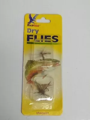 Dry Flies Blackhawk Dry Mosquito Flies 2 Pack Fly Fishing 1999 Unopened Fishing  • $3