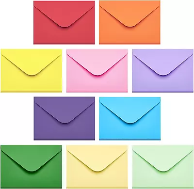 100PACK Gift Card Envelopes Credit Card Size Mini Envelopes Colored Tiny Pock... • $10.26