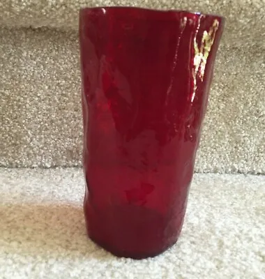Morgantown Glass Crinkle Ruby Red 4  Juice Tumbler Multiples Available • $4.99