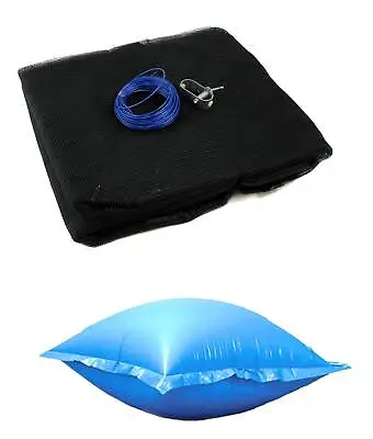 Swimline 15' Round Above Ground Leaf Net Pool Cover + Winter Closing Air Pillow • $60.99