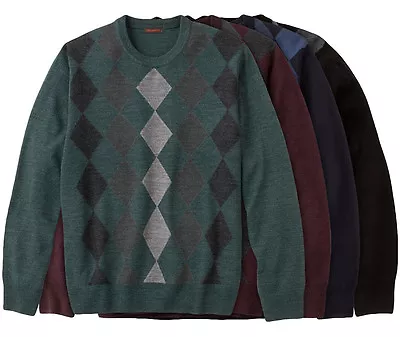 New Dockers Men's Crewneck Pullover Argyle/Diamond Sweater Size L MSRP $50 • $20