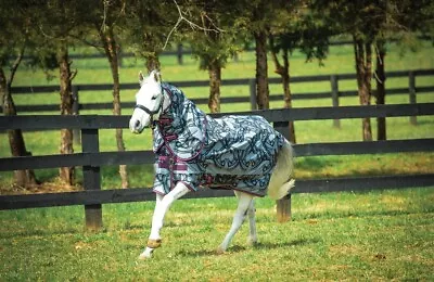 £91.95 • Buy Horseware Amigo Pony Plus Medium 200g Turnout New Horse Print Detachable Neck
