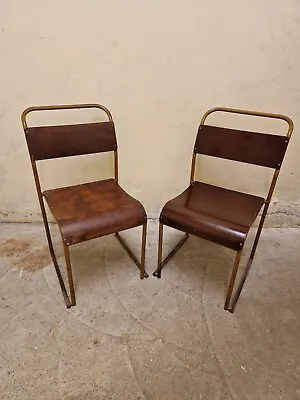 2 Vintage Stacking Chairs - Cafe Bar Restaurant • £95