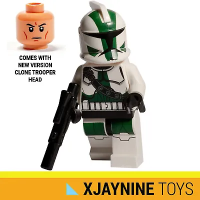 LEGO STAR WARS Clone Trooper Commander Gree Minifig 9491+ Blaster Gun NEW RARE • $44.95