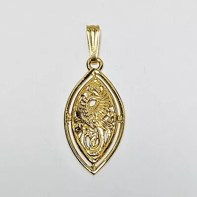 Ming's Honolulu 14K Yellow Gold Chinese Phoenix Bird 21mm Pendant 1.08g • $650