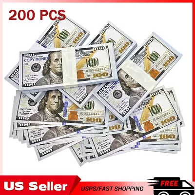 200Pcs Prop Fake Looks Best Toys Money For Pretend Play Music Birthday Party • $10.99