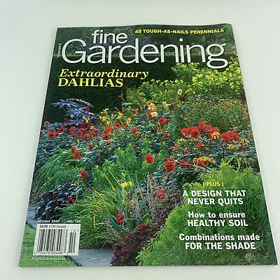 Fine Gardening Magazine Sept Oct 2020 Dahlias Shade Garden Tasks • $9.50