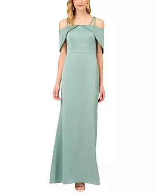 Aidan Mattox Double Strap Satin Column Gown Women's • $88