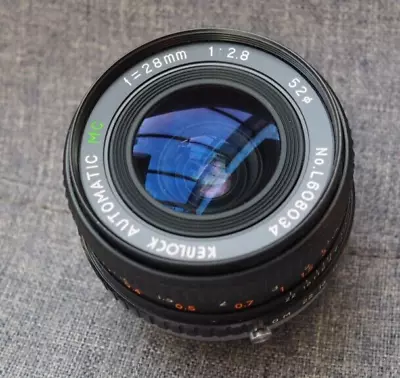 KENLOCK AUTO MC 28MM F2.8 LENS IN OLYMPUS OM FITTING  - Fungus • £9