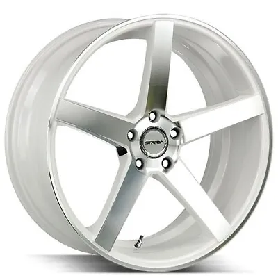 20  Strada Wheels Perfetto White Machined Rims • $976