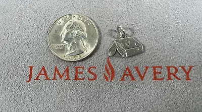 £137.55 • Buy RARE & RETIRED James Avery Camping Ridge Tent Flat Charm - Sterling Silver