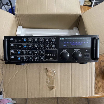 $150 • Buy Pyle 2000W Bluetooth Stereo Mixer Karaoke Amp (PMXAKB2000)