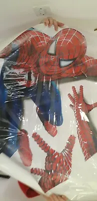 Marvel Comics Wall Mural Giant Stickers Amazing Spider Man Boys Bedroom Birthday • £26.99