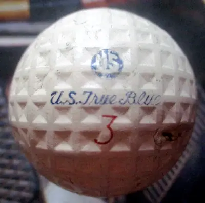 Vtg - TRUE BLUE Golf Ball - U.S. Royal -  MESH - Electronic - New Cadwell Cover • $15