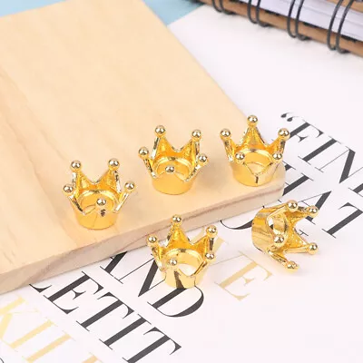 5pcs Dollhouse Miniature Mini Metal Crown Princess Headwear Model Doll Headw ❤TH • $7.02