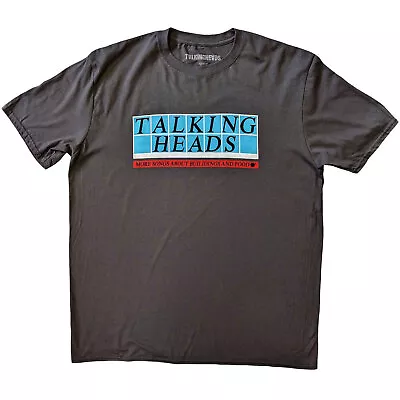 Talking Heads Tiled Logo Grey T-Shirt NEW OFFICIAL • £16.59