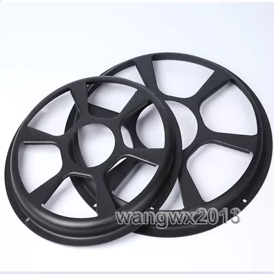 2pcs 12  Inch Speaker Cover Decorative Circle Subwoofer Full Metal Mesh Grille • $32.98