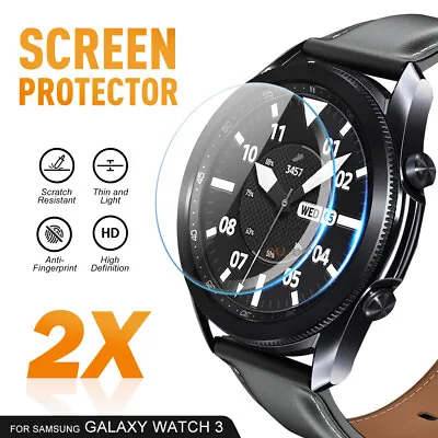 2x Tempered Glass Screen Protector Guard For Samsung Galaxy Watch 3 45mm / 41mm • $5.45