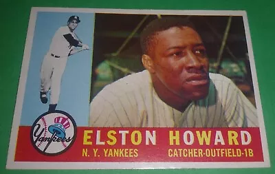 1960 Topps Baseball Card Elston Howard #65 New York Yankees EX/NM • $13.94