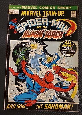 Marvel Team-Up # 1 Spider-man And The Human Torch 1972 • $83.99